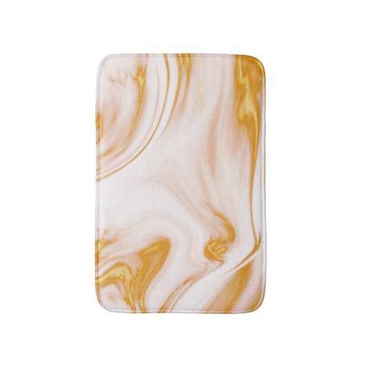 Goud en witte marmer badmat (Voorkant Verticaal)