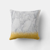 Goud en witte marmer buitenkussen (Achterkant)