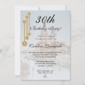 Goud en witte pareljuwelen in Venetië Happy Birthd Kaart (Voorkant)