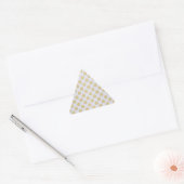 Goud en witte polka stippen sticker (Envelop)