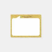 Goud en witte praatbubble Aangepaste Naam Post-it® Notes (Voorkant)