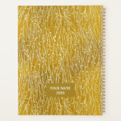 Goud en witte takken Chiyogami Planner (Achterkant)
