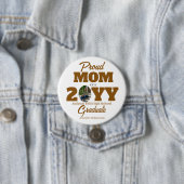 Goud en Witte Trots Moeder Afstudeerronde Ronde Button 7,6 Cm (In situ)