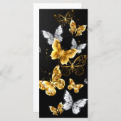 Goud en witte vlinders (Voorkant / Achterkant)