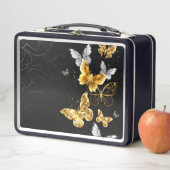 Goud en witte vlinders (In situ)