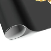 Goud en witte vlinders cadeaupapier (Rol Hoek)