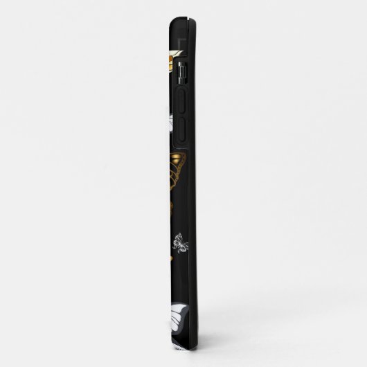 Goud en witte vlinders Case-Mate iPhone case (Achterkant/links)