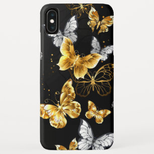 Goud en witte vlinders Case-Mate iPhone case