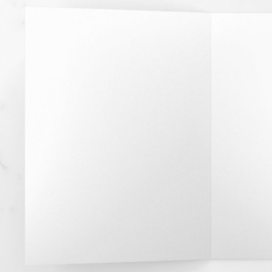 Goud en witte vlinders drieluik wenskaart (Binnenzijde eerst)