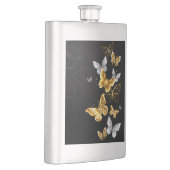 Goud en witte vlinders flacon (Rechts)