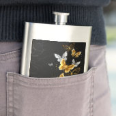 Goud en witte vlinders flacon (Voorbeeld)