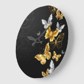 Goud en witte vlinders grote klok (Hoek)