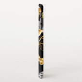 Goud en witte vlinders iPhone hoesje (Linkerkant)