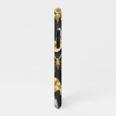 Goud en witte vlinders iPhone hoesje (Linkerkant)