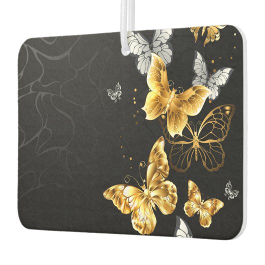 Goud en witte vlinders luchtverfrisser (Links)