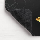 Goud en witte vlinders muismat (Hoek)