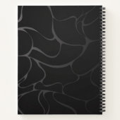 Goud en witte vlinders notitieboek (Achterkant)