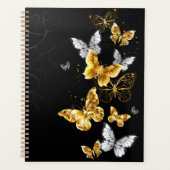 Goud en witte vlinders planner (Voorkant)