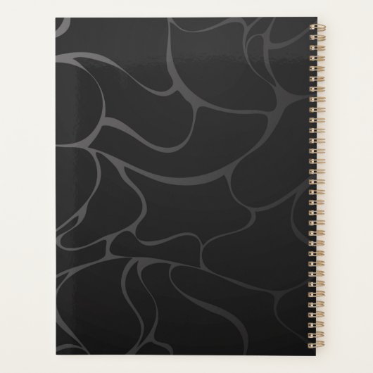 Goud en witte vlinders planner (Achterkant)