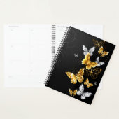 Goud en witte vlinders planner (Display)