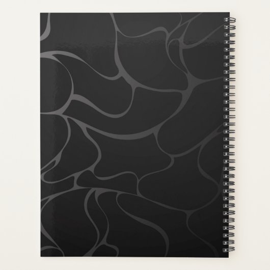 Goud en witte vlinders planner (Achterkant)