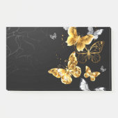 Goud en witte vlinders post-it® notes (Voorkant)