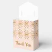 Goud en Zacht Roze Patterned Bedankdoosjes (Geopend)