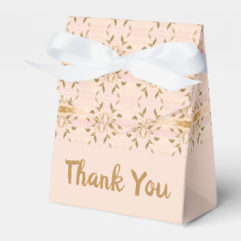 Goud en Zacht Roze Patterned Bedankdoosjes