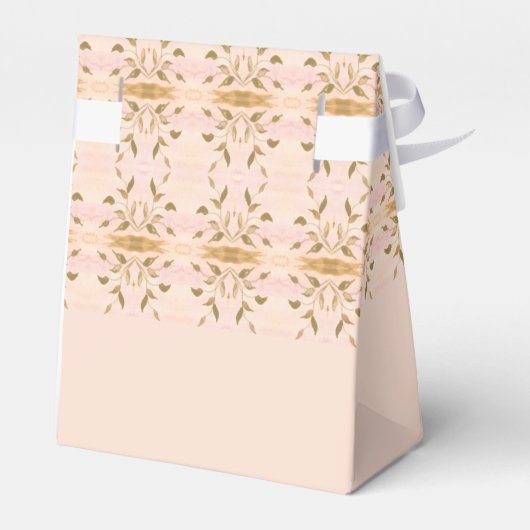 Goud en Zacht Roze Patterned Bedankdoosjes (Achterkant)