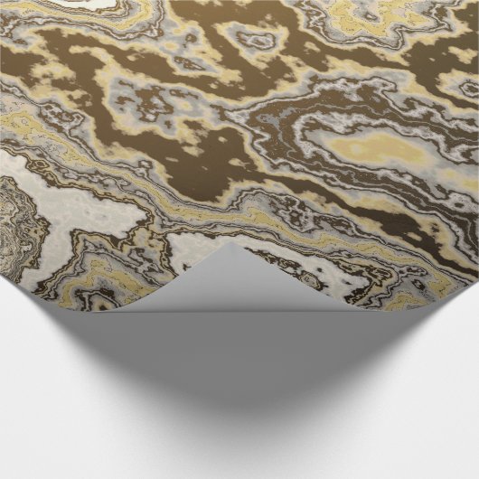 Goud en zandsteeneieren cadeaupapier (Hoek)