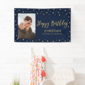 Goud en zeemacht | Happy Birthday Photo Banner (Insitu)