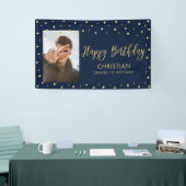 Goud en zeemacht | Happy Birthday Photo Banner (Beurs)