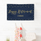 Goud en zeemacht | Happy Retirement Party Banner (Insitu)