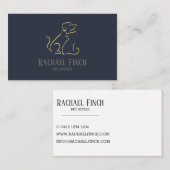 Goud en zeemacht - minimalistisch dichter visitekaartje (Voorkant / Achterkant)