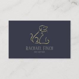 Goud en zeemacht - minimalistisch dichter visitekaartje