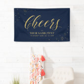 Goud en zeemacht moderne kazen spandoek (Insitu)