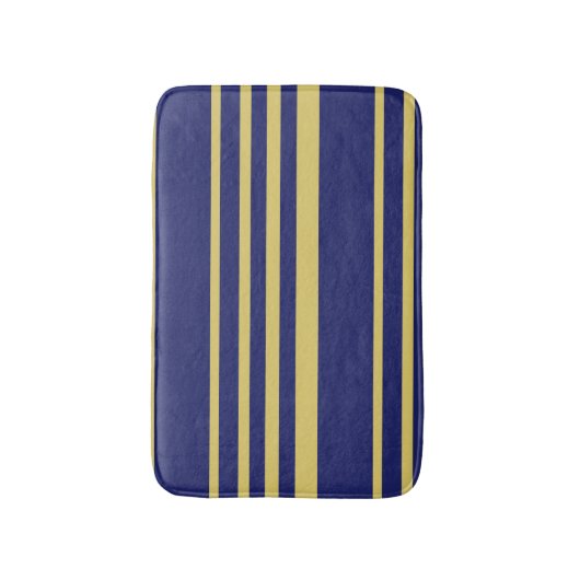 Goud- en zeemijpstrepen badmat (Voorkant Verticaal)