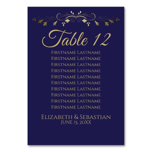 Goud en zeemleder Eenvoudige weduwenkaart Kaart (Voorkant)