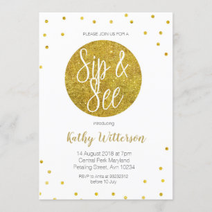 Goud en zie Uitnodiging