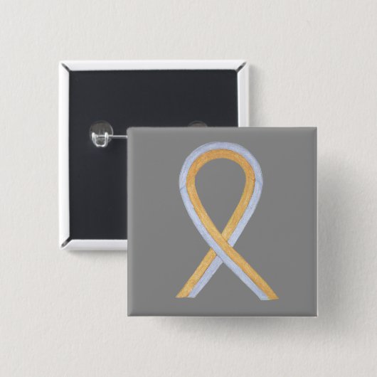 Goud en zilver Aangepaste Button (Voorkant /achterkant)