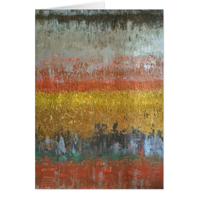 Goud en zilver Abstract, blanco (Voorkant)