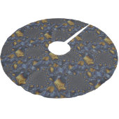 Goud en Zilver Blauw Gesmolten Metaal Kerstboom Rok (Gekanteld)