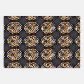 Goud en zilver Bruiloft Cadeau Wrapping Papier Bla Inpakpapier Vel (Voorkant 2)