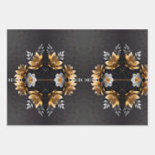 Goud en zilver Bruiloft Cadeau Wrapping Papier Bla Inpakpapier Vel (Voorkant 3)