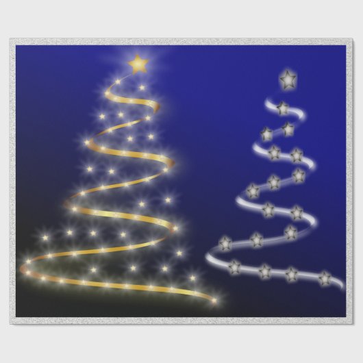 Goud en zilver- cadeaupapier (Vlak)