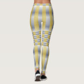 Goud en Zilver (Checkers en Stripes) Leggings (Achterkant)
