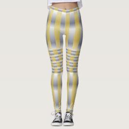 Goud en Zilver (Checkers en Stripes) Leggings