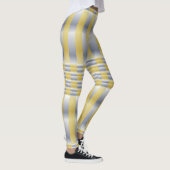 Goud en Zilver (Checkers en Stripes) Leggings (Rechts)