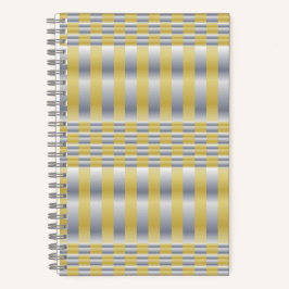 Goud en Zilver (Checkers en Stripes) Notitieboek