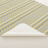 Goud en Zilver (Checkers en Stripes) Sherpa Deken (3/4)
